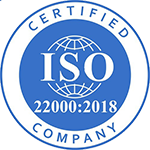 Logo certificare ISO 22000 - siguranță alimentară